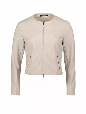 VERA MONT | Veste courte aspect cuir | creme